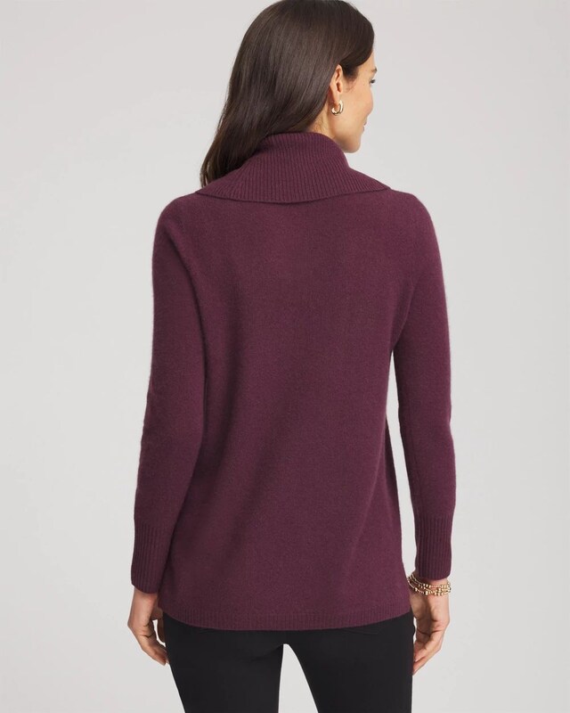 Cowlneck Cashmere Pullover Tunic - image 3